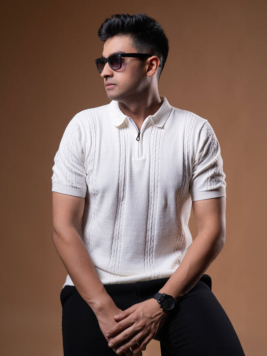 White Collar T-Shirt