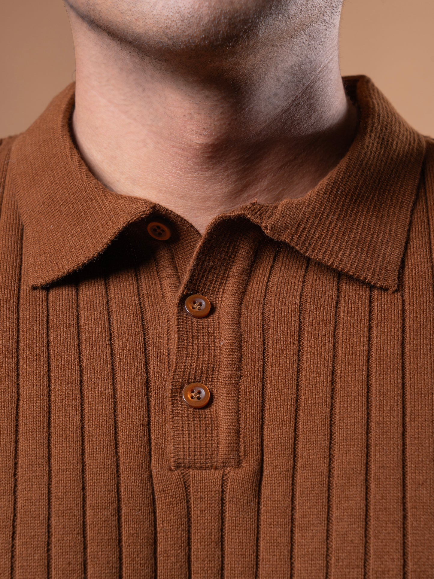 Brown Collar T-Shirt